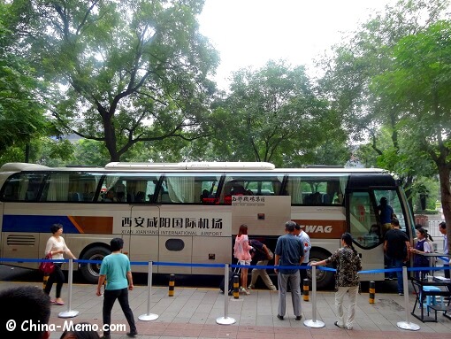 Xian Airport Shuttle Bus Final Stop at Melody Hotel.