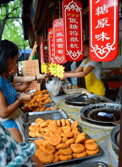 Xian Muslim Street Food, Persimmon Cake Stall.