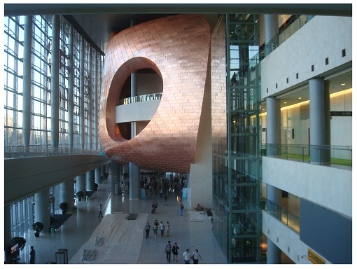 Inside Beijing China National Convention Centre .